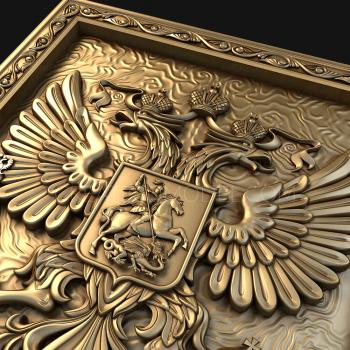 Coat of arms (GR_0036) 3D model for CNC machine
